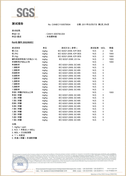 ABS材料认证报告